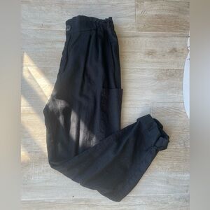 Zara Cargo Linen Blend Pant